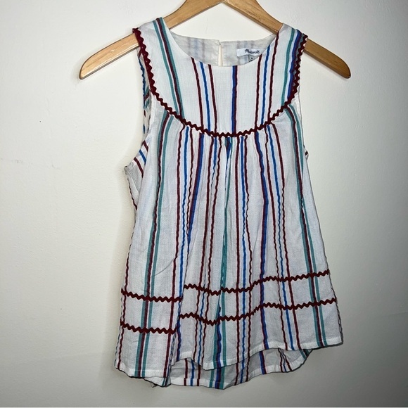 Madewell Rickrack Swing Tank in Stripe Size XS - Picture 10 of 16